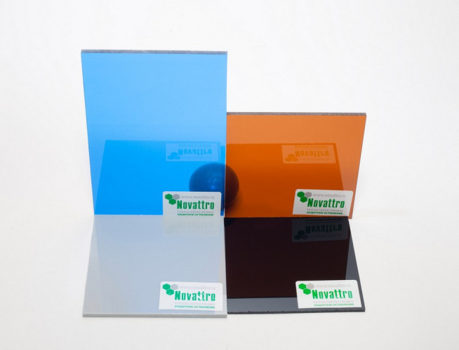 Монолитный поликарбонат 2050х3050х8мм (прозрачный) Новаттро СафПласт