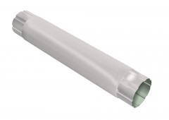 Труба круглая 1м, белый RAL 9003, металл Grand Line Optima