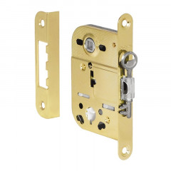 Замок Шлосс 2041 в комплекте с ответной планкой 0068 золото 03033