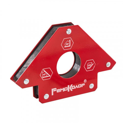 Угольник магнитный для сварки (держатель) 75LBS/34кг, углы 45,90,135 РемоКолор 73-0-203