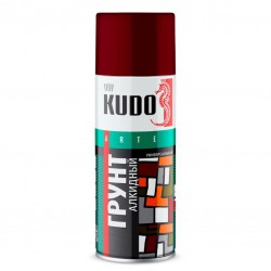 Грунт аэрозольный алкидный KU-2002 красно-коричневый KUDO 0,52л