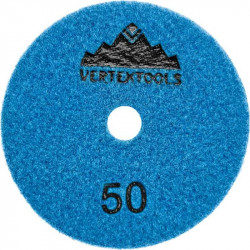 Диск шлифовальный по мрамору 100х3мм Р50 сухое Vertextools 13-100-50