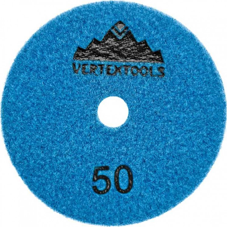 Диск шлифовальный по мрамору 100х3мм Р50 сухое Vertextools 13-100-50