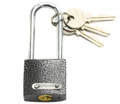 Замок навесной чугун, цилиндровый, автомат, 32*78*15мм РемоКолор 70-0-933