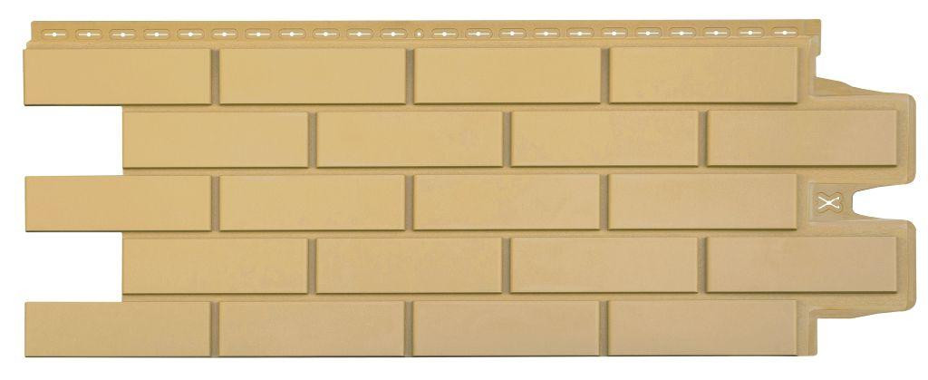 Фасадная панель Клинкерный кирпич Песочный 390х968мм (0,38м2) Grand Line