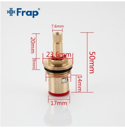 Кран-букса керамика 20 шлиц 1/2" Frap F52-4