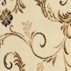 Ковровое покрытие Wilton 2103 Babylon Garden 0055, 4м, белый, Balta