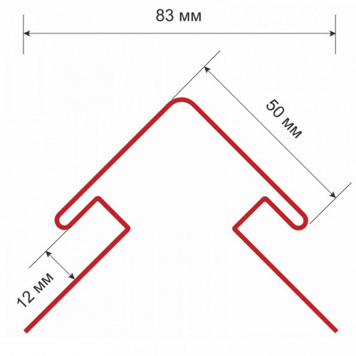 Наружный угол для винилового сайдинга 3000х50мм, жасмин Технониколь