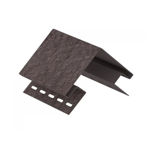 Наружный угол для винилового сайдинга 3050мм, кирпич коричневый Ю-Пласт