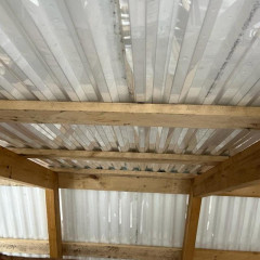 Профилированный поликарбонат трапеция 3000х1050х1,3мм (прозрачный) Юг-Ойл-Пласт