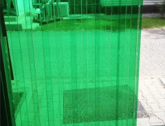 Профилированный поликарбонат трапеция 2000х1050х0,8мм (зеленый прозрачный) Юг-Ойл-Пласт