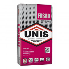 Шпаклевка Unis ФАСАД серый (цементная), 20кг