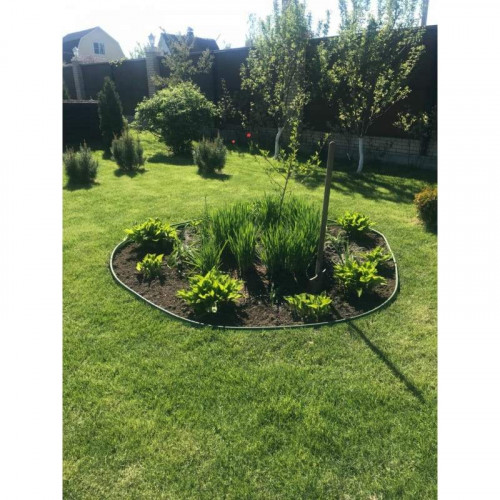 Бордюрная лента пластик Канта PRO 150мм х 10м , оливковый 82544-Ол Standartpark