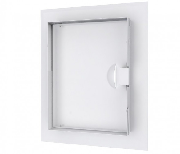 Люк-дверца ревизионный 260х360мм стальной, с ручкой и фланцем 200х300мм