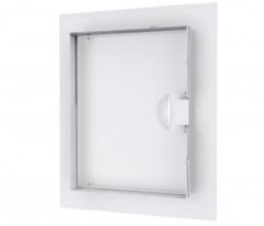 Люк-дверца ревизионный 260х360мм стальной, с ручкой и фланцем 200х300мм