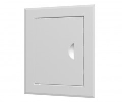 Люк-дверца ревизионный 260х360мм стальной, с ручкой и фланцем 200х300мм