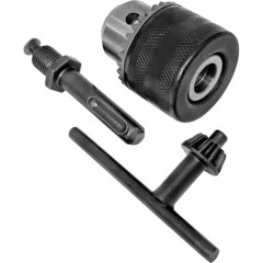 Патрон для дрели 1,5-13 мм ключевой с переходником на SDS+ Vertextools 0072