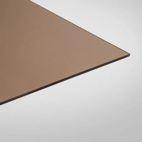 Монолитный поликарбонат 2050х3050х2мм (бронза 40%) Киви Полигаль