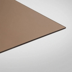 Монолитный поликарбонат 2050х3050х2мм (бронза 40%) Киви Полигаль