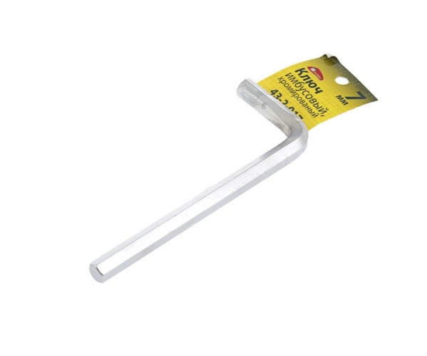 Ключ имбусовый хромированный, 7мм РемоКолор 43-2-017