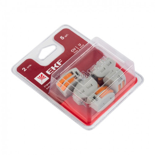 Клемма СМК 222-412 строительно-монтажная EKF