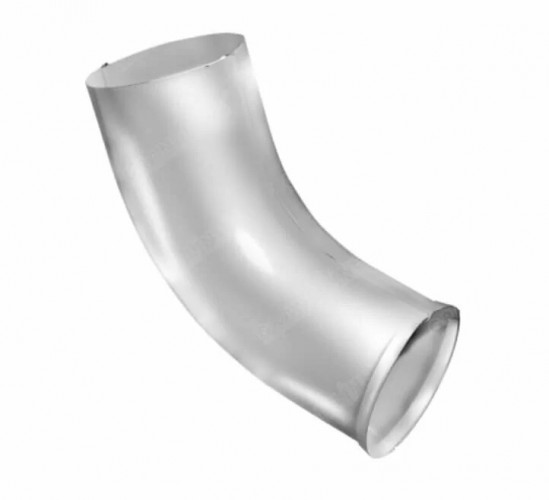 Колено стока, белый RAL 9003, металл Grand Line Optima