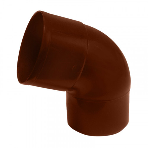 Отвод водосточной трубы коричневый 67° d=80мм Мурол