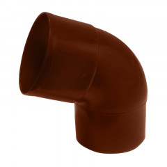 Отвод водосточной трубы коричневый 67° d=80мм Мурол