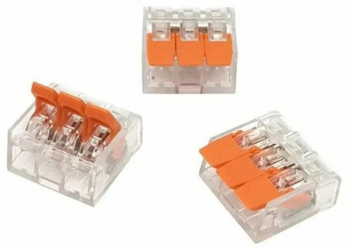 Клемма 3х(0,08-4кв.мм) 221-413 Tokov Electric TKE-PCT-413/C100