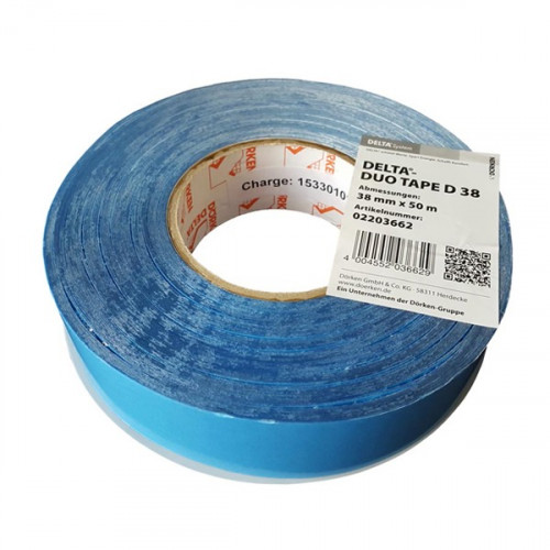 Лента двусторонняя из полиакрилата Delta Duo Tape D 38 мм х 50м, армированная