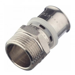 Муфта комбинированная пресс 32 х 1 дюйм наружная резьба Valtec VTm.201.N.003206