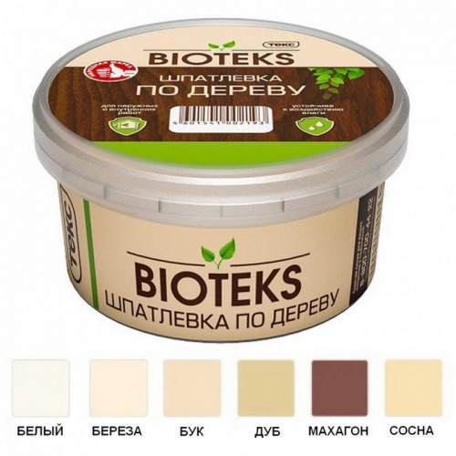Шпаклевка по дереву Bioteks 0,75кг береза, акриловая