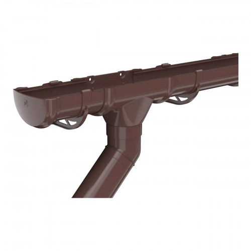 Воронка желоба ПВХ, Коричневый Оптима Технониколь 079445