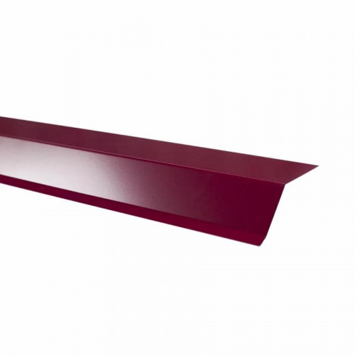 Планка карнизная 75х50х5мм 2м, RAL 3005 красный, Технониколь