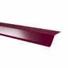 Планка карнизная 75х50х5мм 2м, RAL 3005 красный, Технониколь