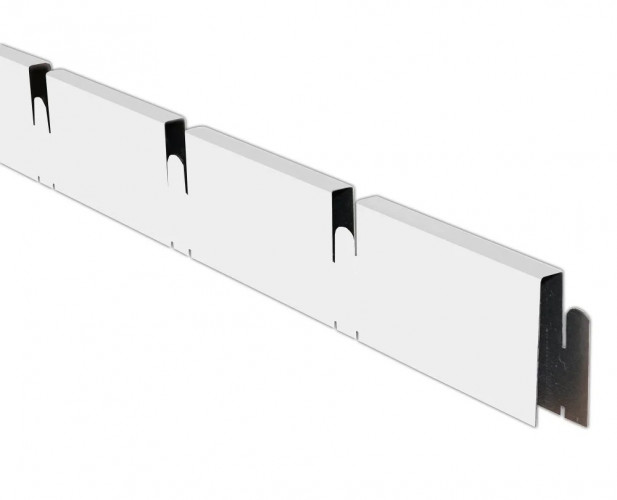 Грильято профиль ПАПА 100*100мм, алюминий Белый матовый Эконом