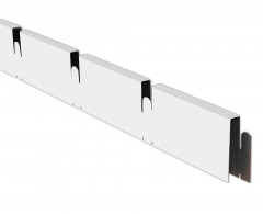 Грильято профиль ПАПА 100*100мм, алюминий Белый матовый Эконом