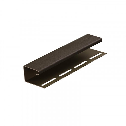 J-Профиль для винилового сайдинга 3050мм, шоколад Деке PREMIUM