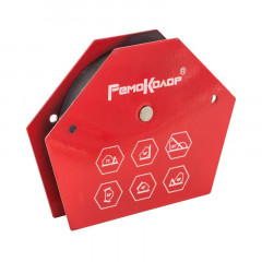 Угольник магнитный для сварки (держатель) 75LBS/34кг, углы 30,45,60,75,90,135 РемоКолор 73-0-205