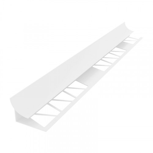Угол внутренний белый для кафеля (раскладка для плитки) 7мм 2.5м