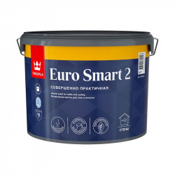 Интерьерная краска EURO SMART 2 глубокоматовая, База A Tikkurila 9л