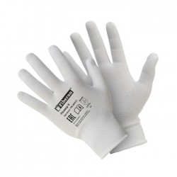Перчатки полиэстер "Для сборочных работ" размер 8(M), белые Fiberon PR-BP011