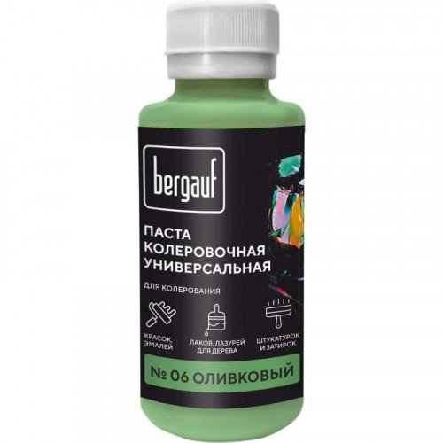 Колеровочная паста N6 оливковая Bergauf 0,1л