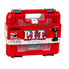 Дрель аккумуляторная ударная 20В, 2х1,5 Ач, 1450 об/мин Li-lon P.I.T. PSR18-D4
