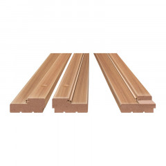 Коробка из экошпона с притвором М9 850х32х80мм дуб золотистый Олови