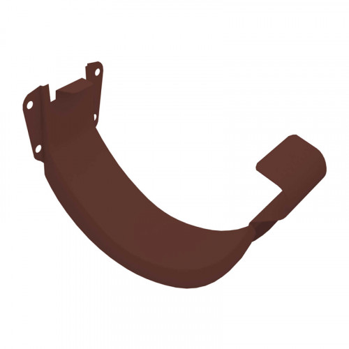 Держатель желоба металлический коричневый (короткий)