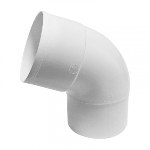 Отвод соединения трубы белый 67° d=80 Мурол