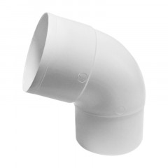 Отвод соединения трубы белый 67° d=80 Мурол