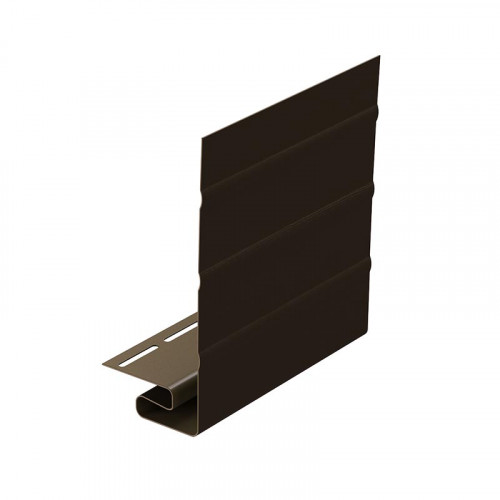 J-Фаска (ветровая доска) для винилового сайдинга 3050мм, шоколад Деке PREMIUM