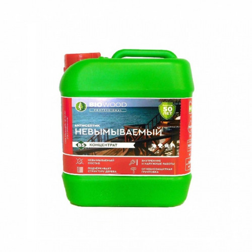 Антисептик невымываемый универсальный концентрат 1:1 Biowood 5л